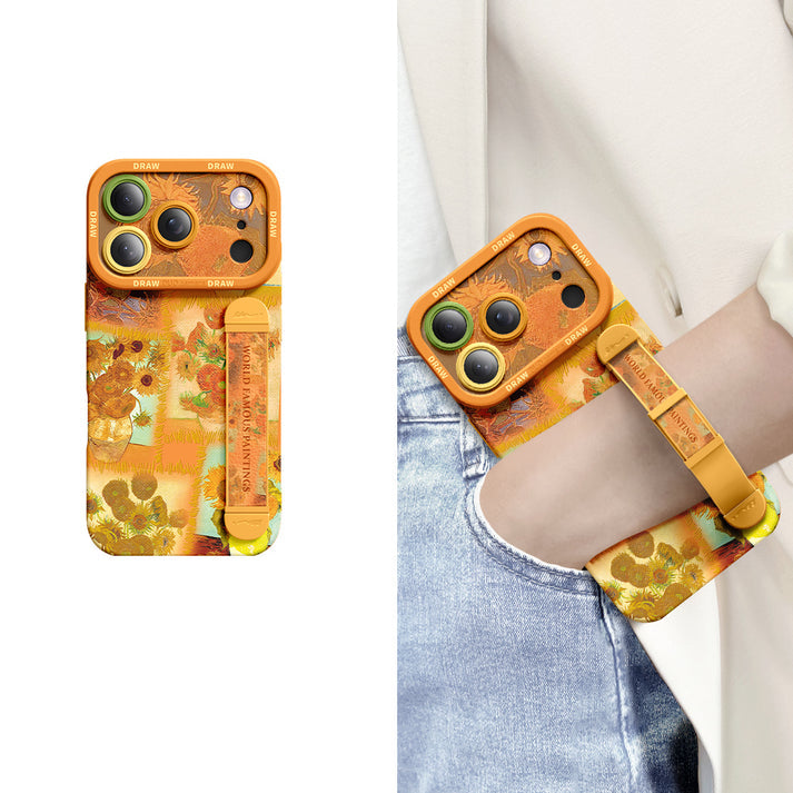 Qumi Bileklikli Sıvı Silikon iPhone Kılıfı ürün detay görseli 1