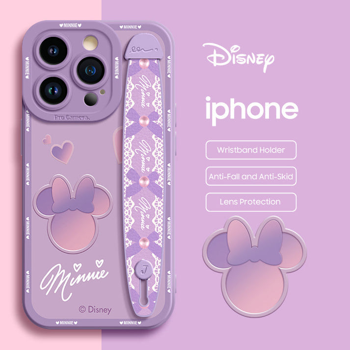 Qumi Bileklikli Sıvı Silikon iPhone Kılıfı ürün detay görseli 1