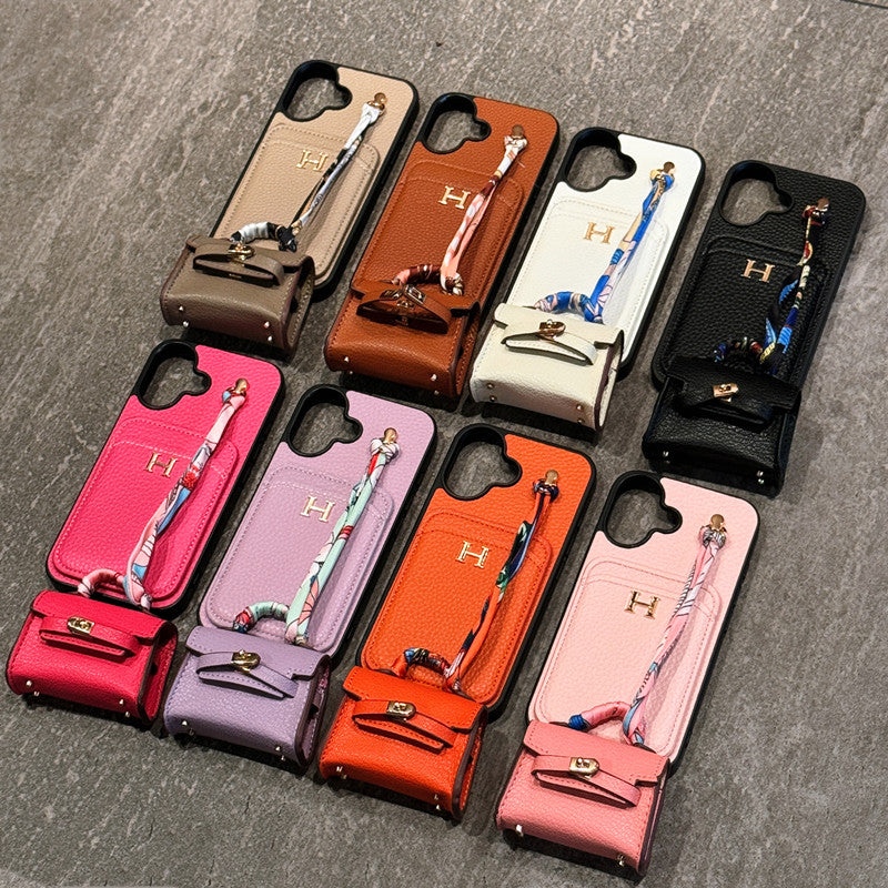Şık Deri iPhone Kılıfı ve Mini El Çantası Aksesuarı