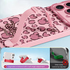 Qumi Disney Çizgi Film Desenli Bileklikli iPhone Kılıfı ürün detay ve kullanım görseli 4