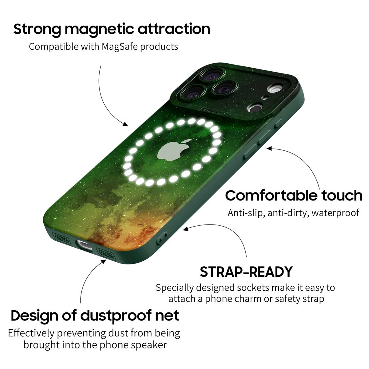 Kozmik Toz | iPhone Serisi Darbeye Dayanıklı Koruyucu Kılıf