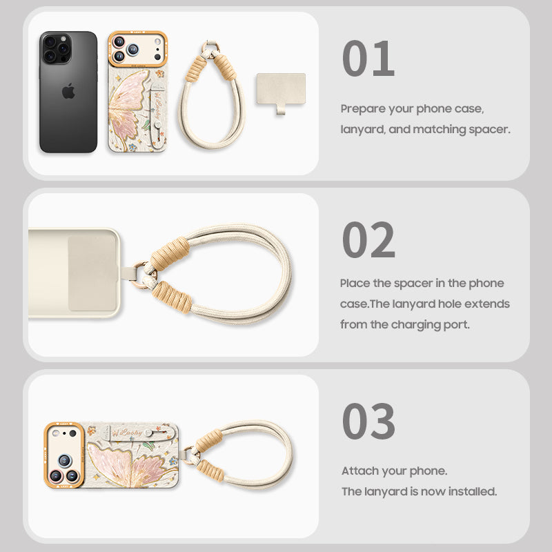 Qumi Bileklikli Sıvı Silikon iPhone Kılıfı ürün detay görseli 4