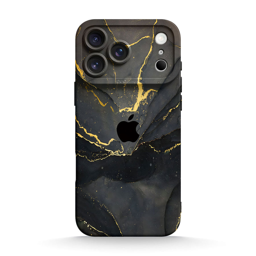 Siyah Altın Kum | iPhone Serisi Darbeye Dayanıklı Koruyucu Kılıf