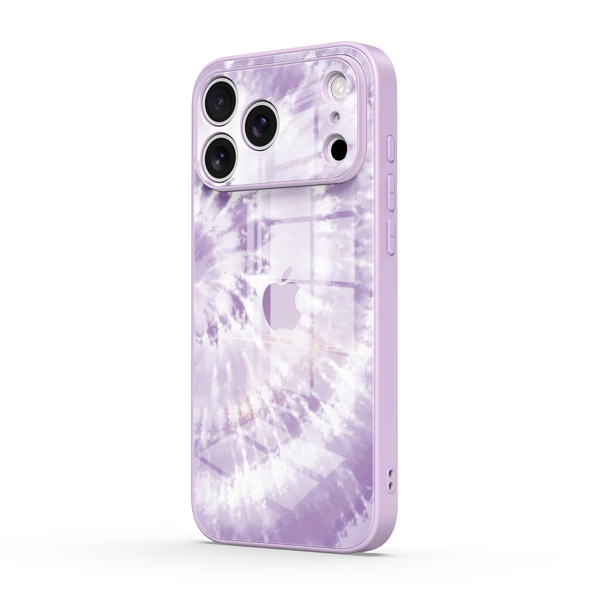 Lila Dalgalanmalar - iPhone Cam Kılıfı