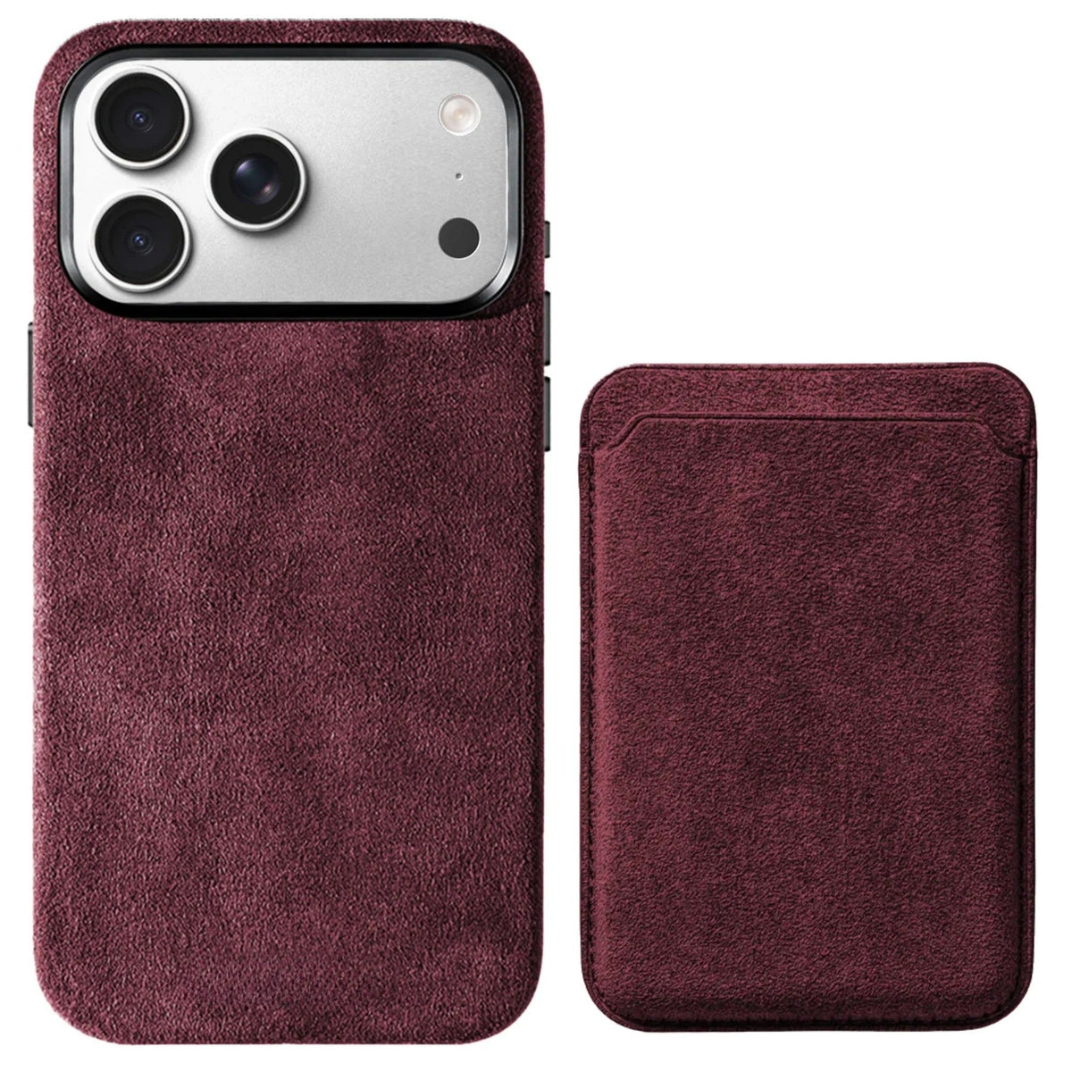 Heltra Premium Alcantara Kılıf ve MagSafe Cüzdan Seti