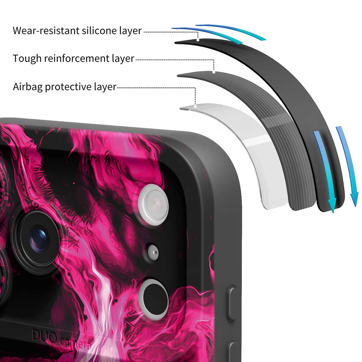 Phantom Mist | iPhone Serisi Darbeye Dayanıklı Koruyucu Kılıf