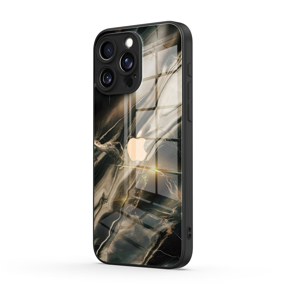 Yaldızlı Siyah | iPhone Serisi Darbeye Dayanıklı Koruyucu Kılıf