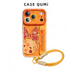 Qumi Minnie Mouse Bileklikli Sıvı Silikon iPhone Kılıfı