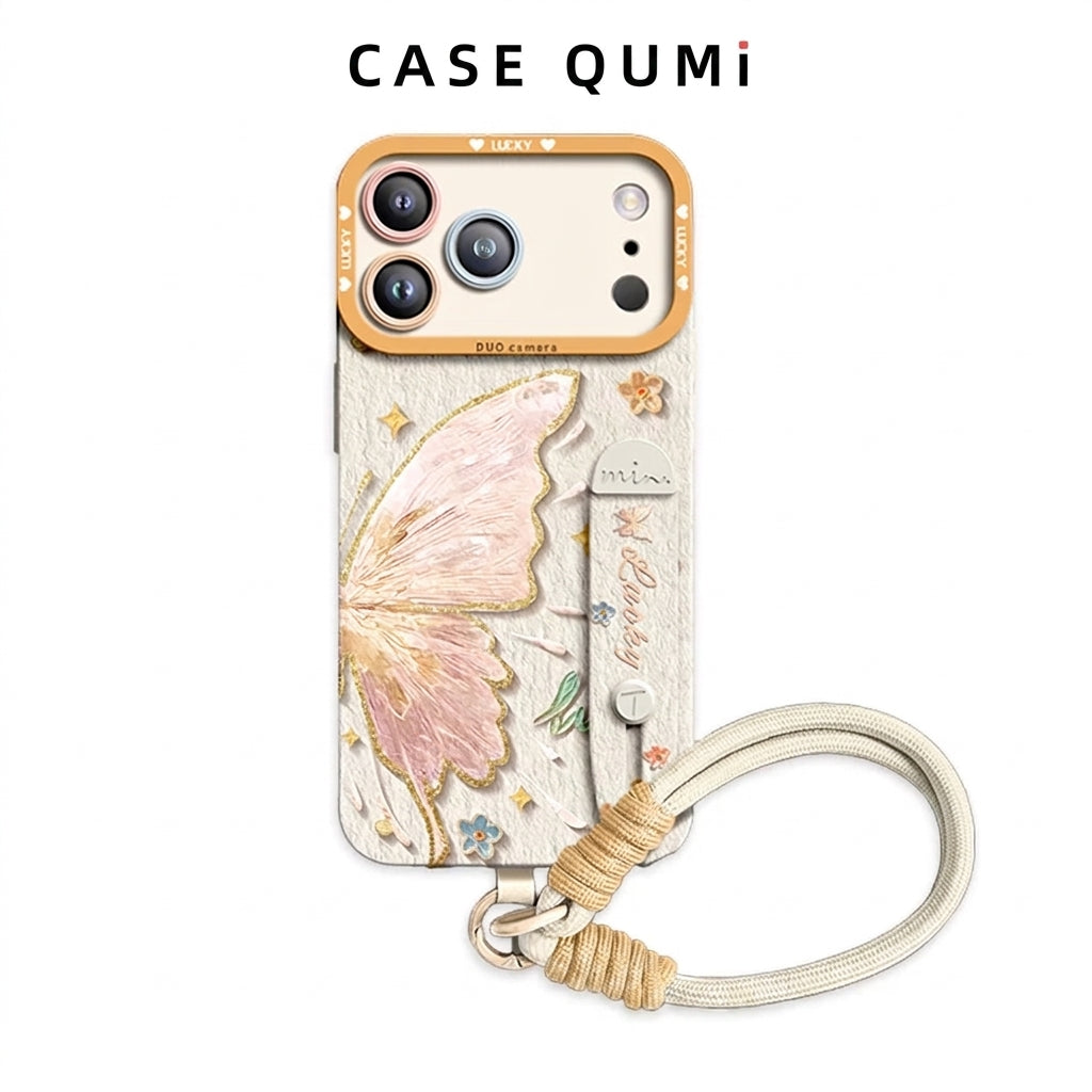 Qumi Bileklikli Sıvı Silikon iPhone Kılıfı