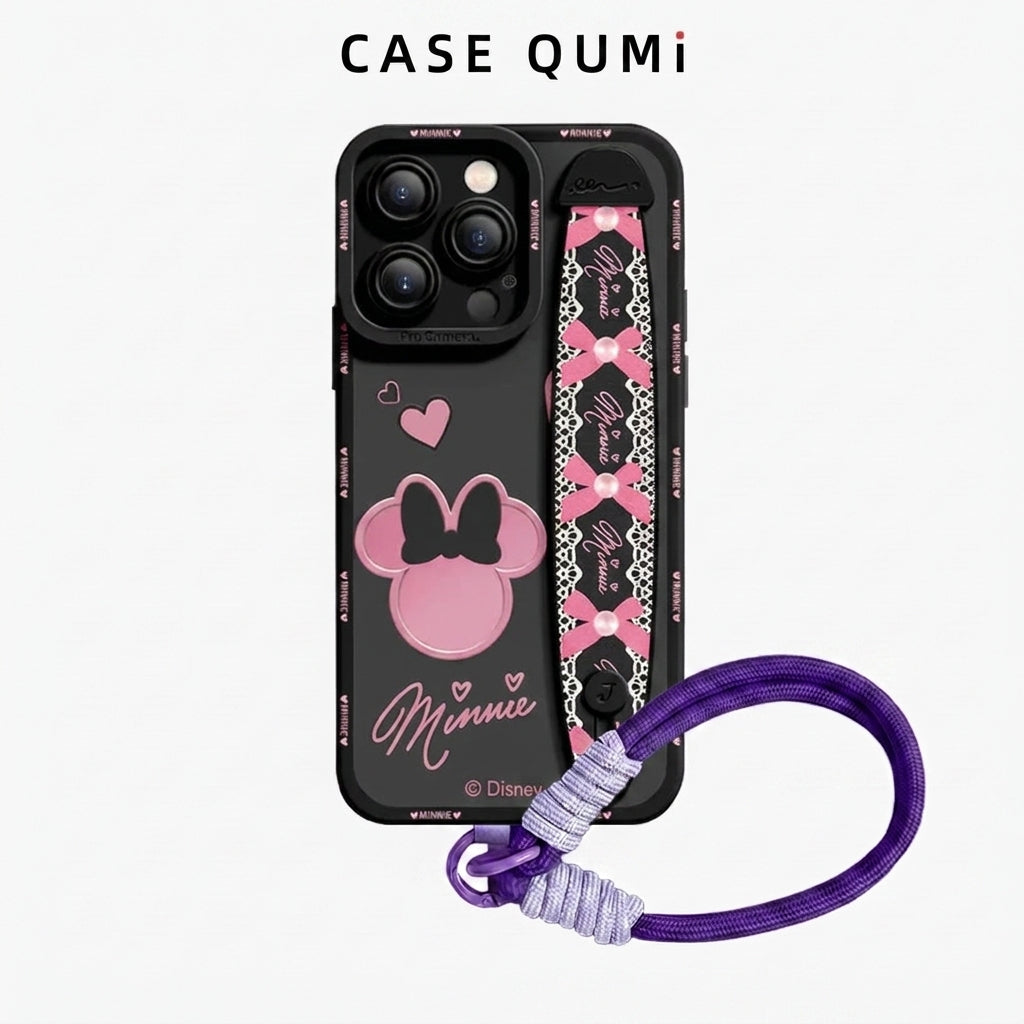 Qumi Bileklikli Sıvı Silikon iPhone Kılıfı