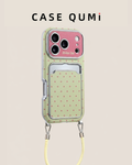 Yeşil Puantiyeli Polka Dot Askılı iPhone Kılıfı