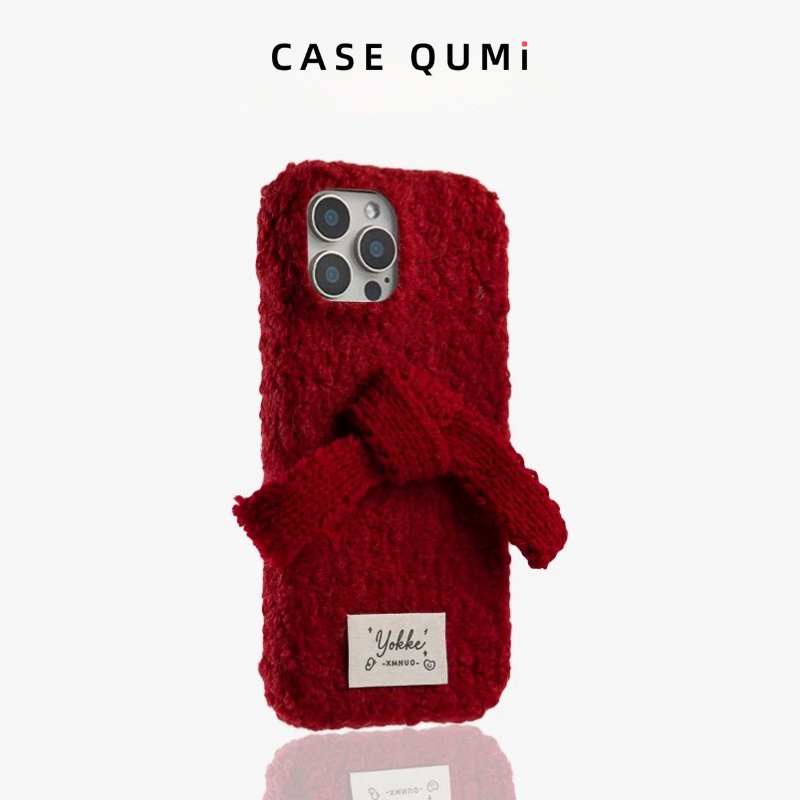 Yeni Yıl Kırmızı Fiyonk Tasarım İphone Kılıfı