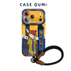Qumi Zootopia Bileklikli Sıvı Silikon iPhone Kılıfı
