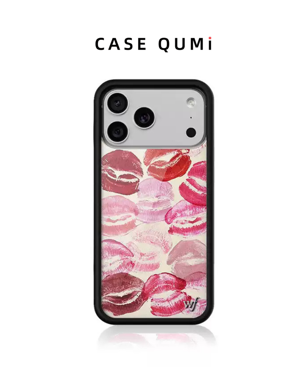 Orijinal Wildflower Kiss Print Dudak Desenli iPhone Kılıfı