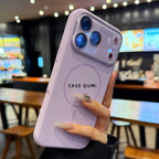 Carcasă iPhone Magsafe cu înveliș din silicon pentru lentile de fereastră