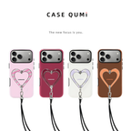 LoveFrame Heart-Shaped Stand Design - Cream Purple