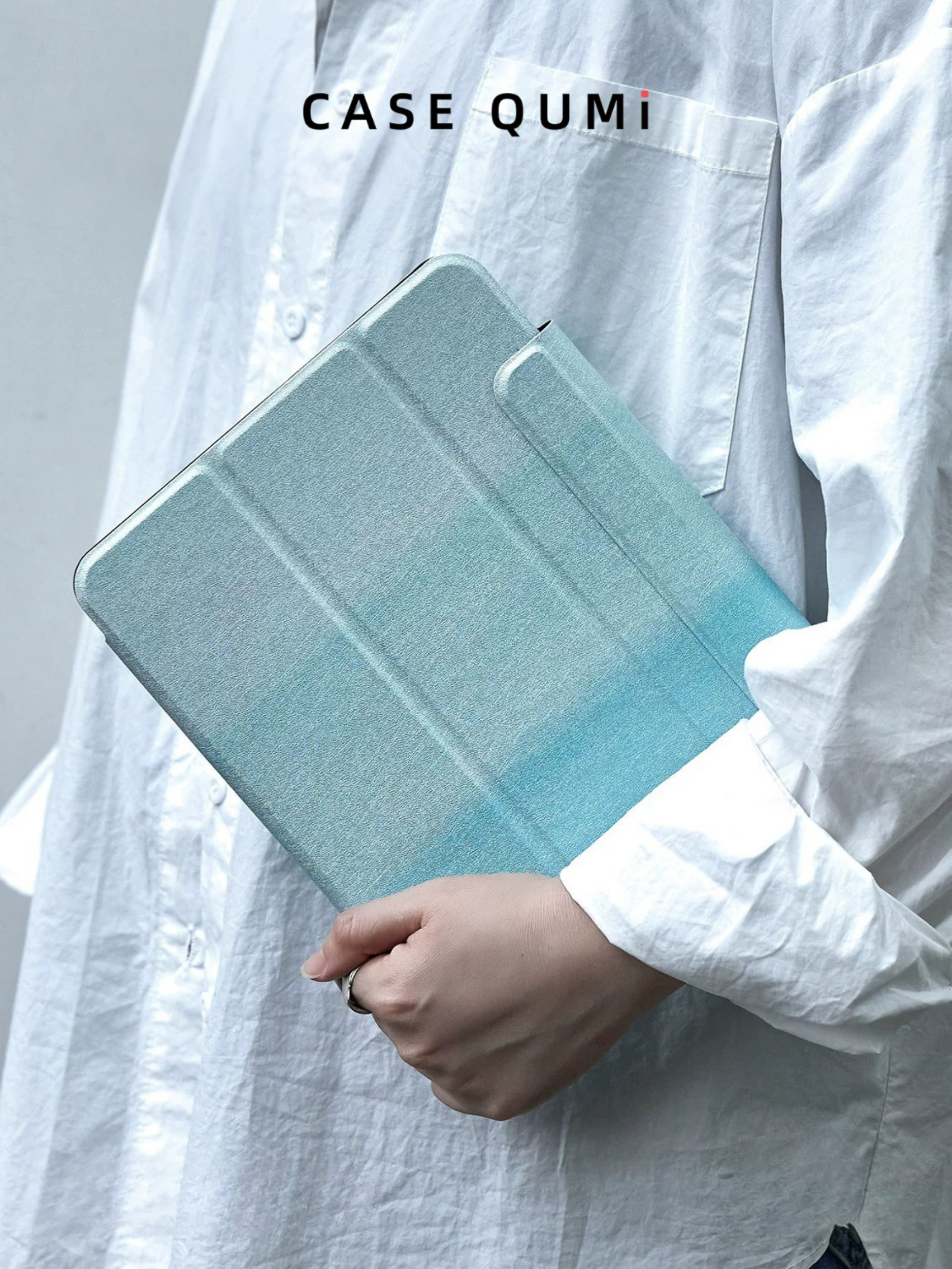 Ufology Orijinal Okyanus Mavisi Manyetik Korumalı iPad Kılıfı