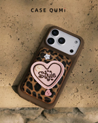 Leopard Print Heart Magsafe Magsafe Card Holder