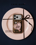 Leopard Print Heart Magsafe Magsafe Card Holder