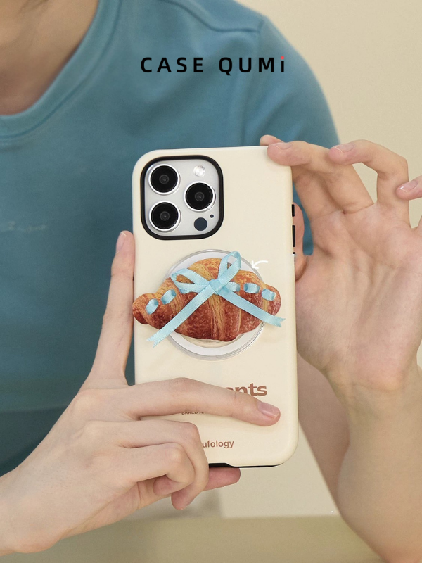 Ufology Croissant Premium iPhone Case with Magnetic Stand