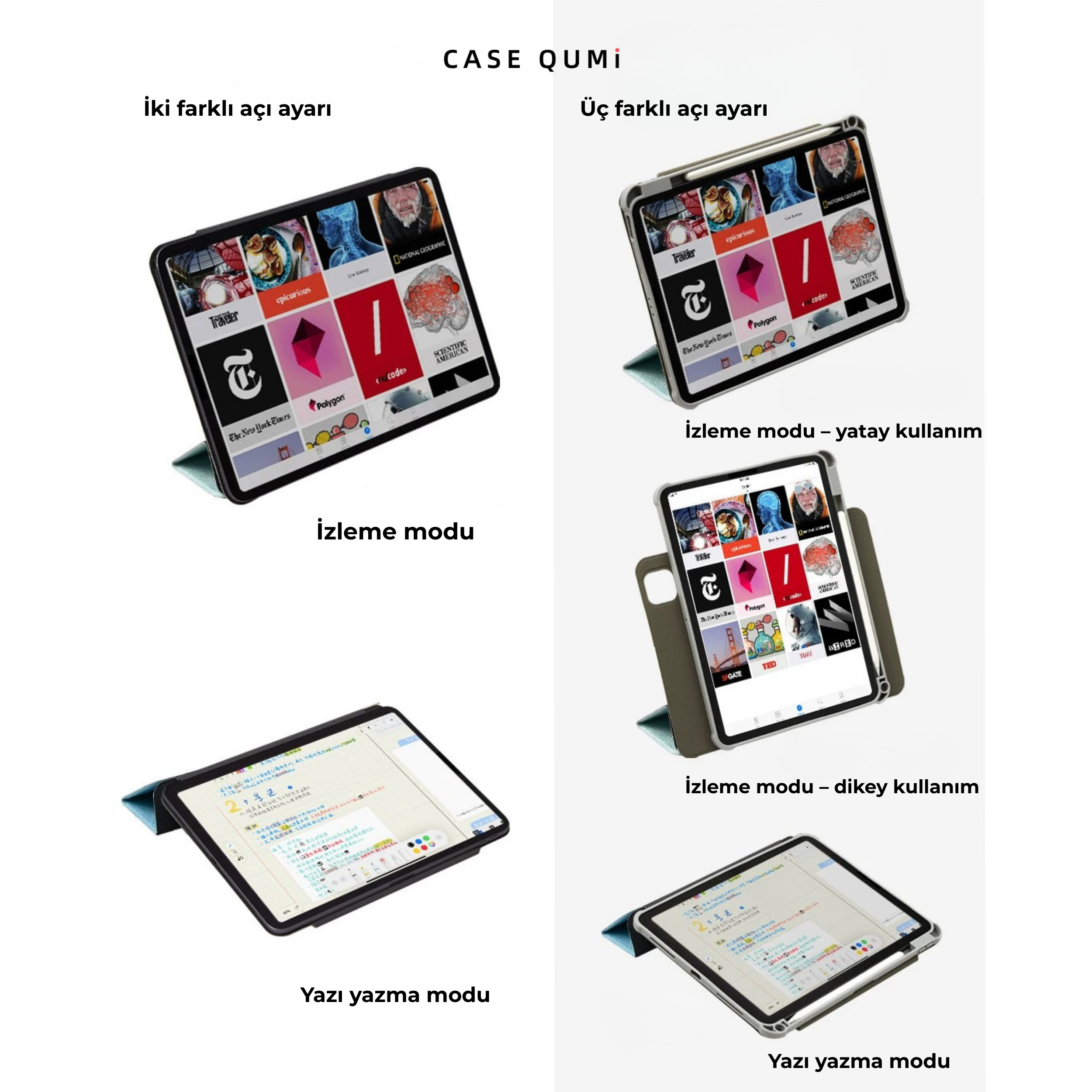 Ufology Orijinal Okyanus Mavisi Manyetik Korumalı iPad Kılıfı