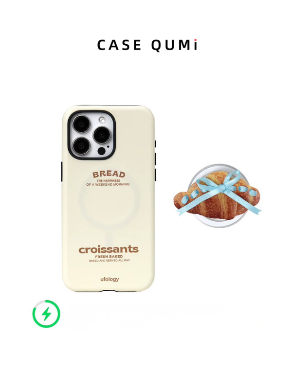 Ufology Croissant Premium iPhone Case with Magnetic Stand