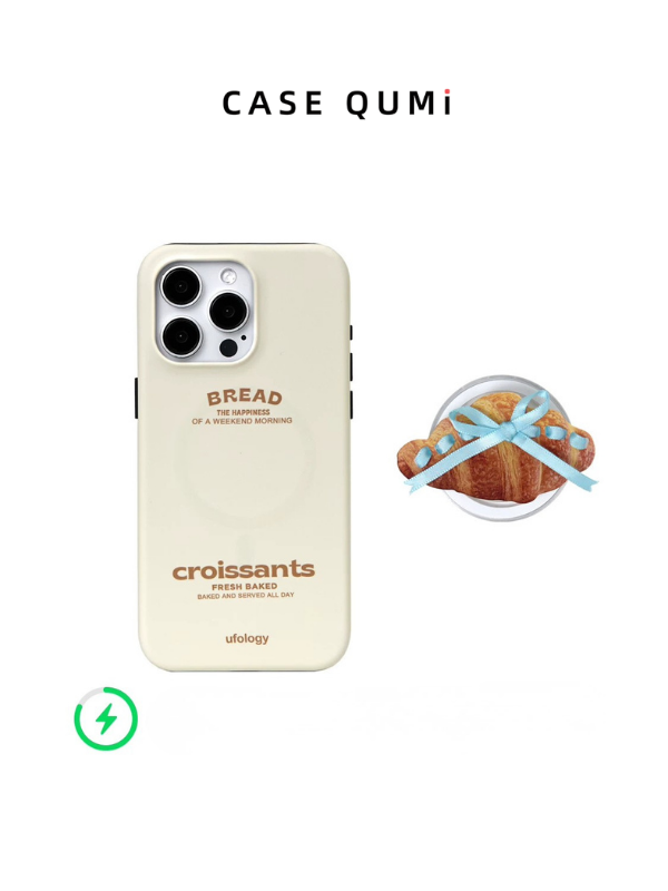 Ufology Croissant Premium iPhone Case with Magnetic Stand