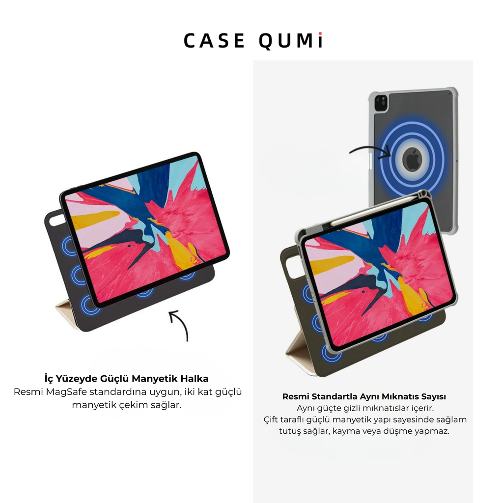 Ufology Orijinal Kalem Bölmeli Manyetik iPad Koruyucu Kılıf