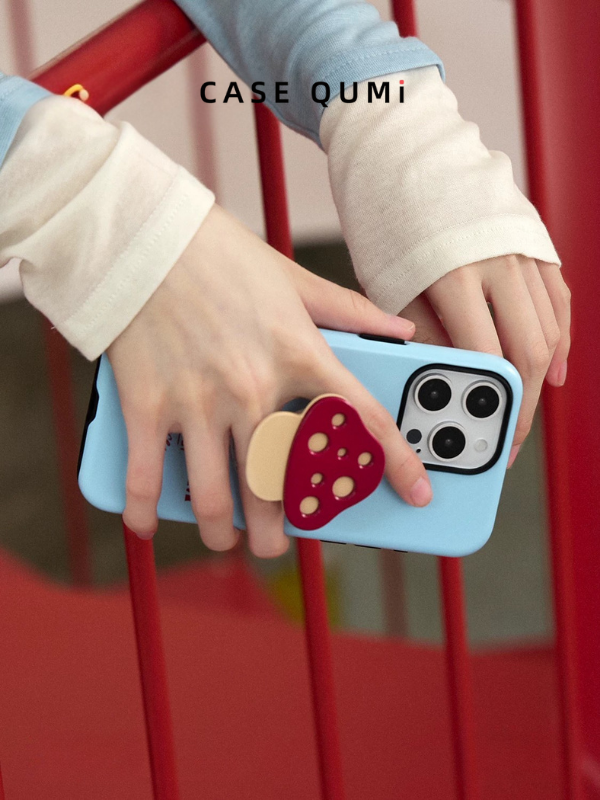 Carcasă de protecție pentru iPhone cu suport magnetic original Ufology, cu formă de ciupercă