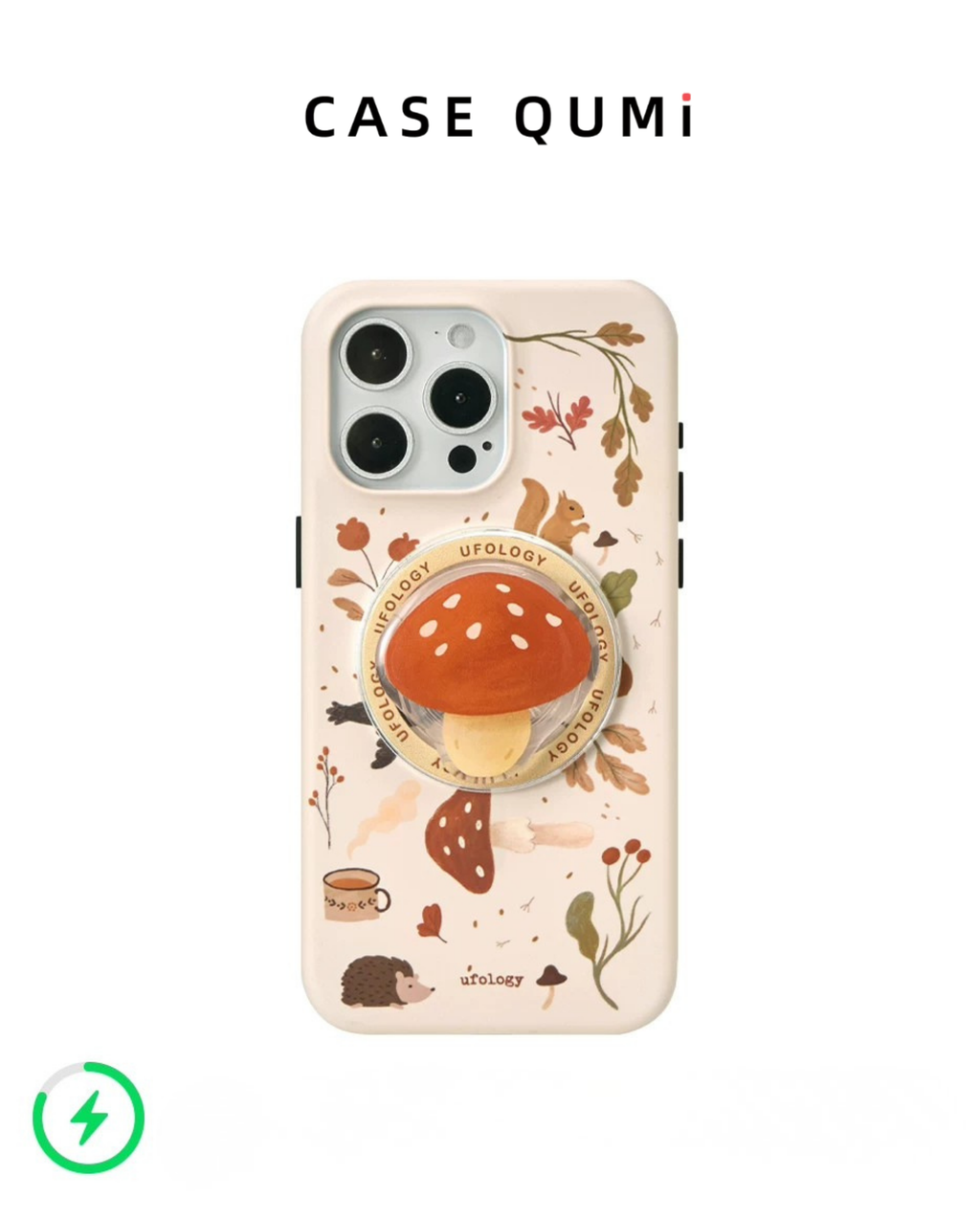Ufology Premium Magnetic iPhone Case with Mushroom Stand