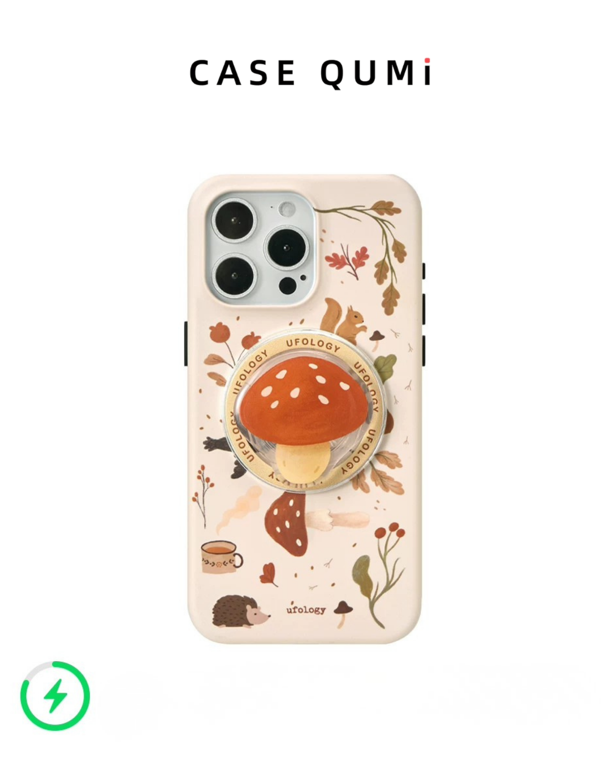 Ufology Mantar Standlı Premium Manyetik iPhone Kılıfı