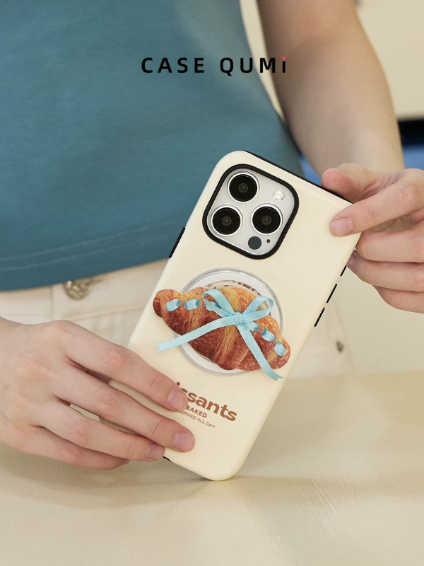 Ufology Croissant Premium iPhone Case with Magnetic Stand