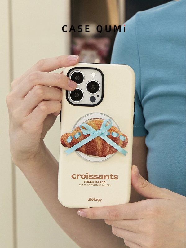 Ufology Croissant Premium iPhone Case with Magnetic Stand