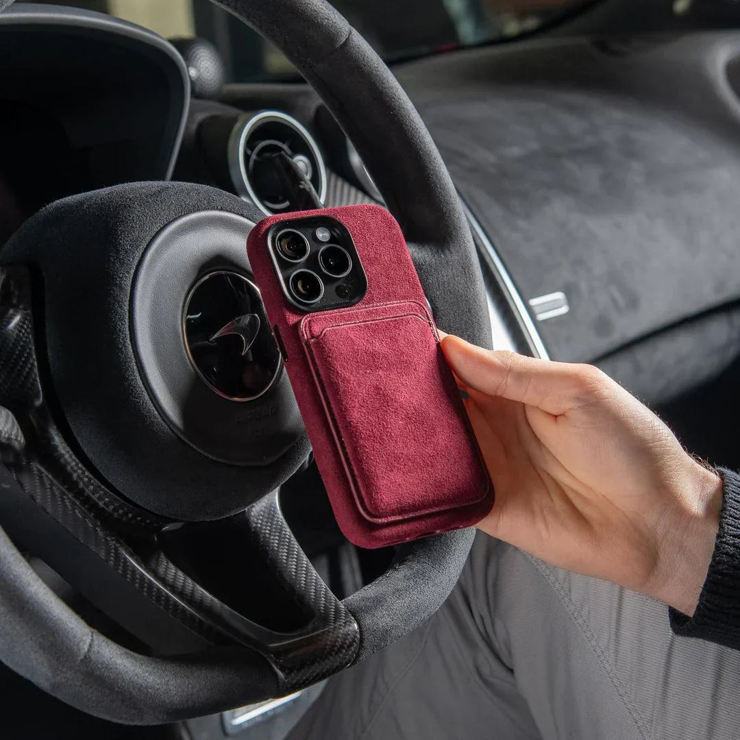 Premium Alcantara MagSafe Kartlık