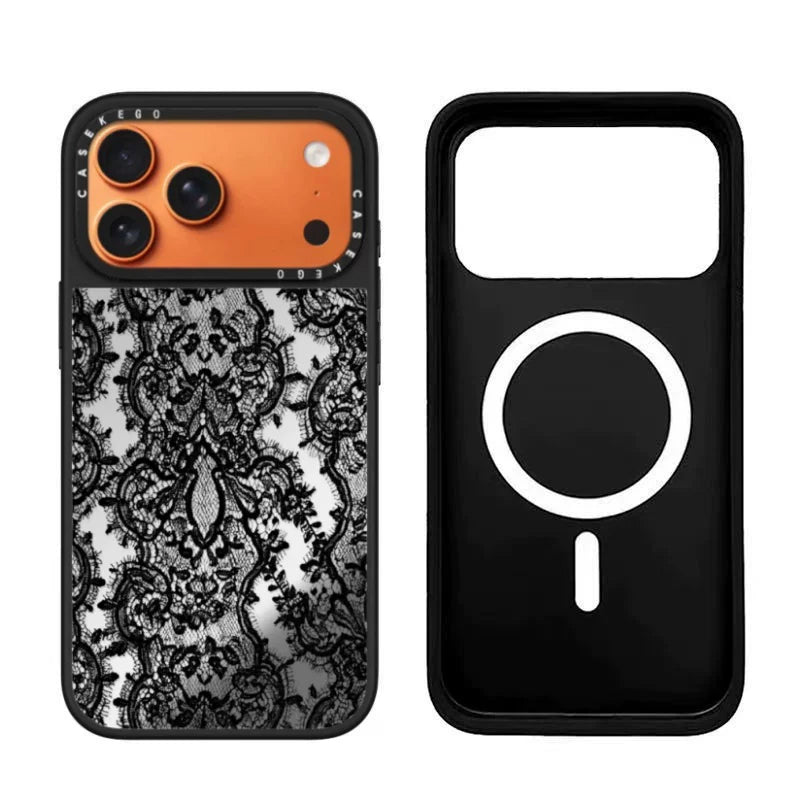 Dantel Desenli  iPhone Kılıfı – Telefon Rengini Gösteren Tasarım
