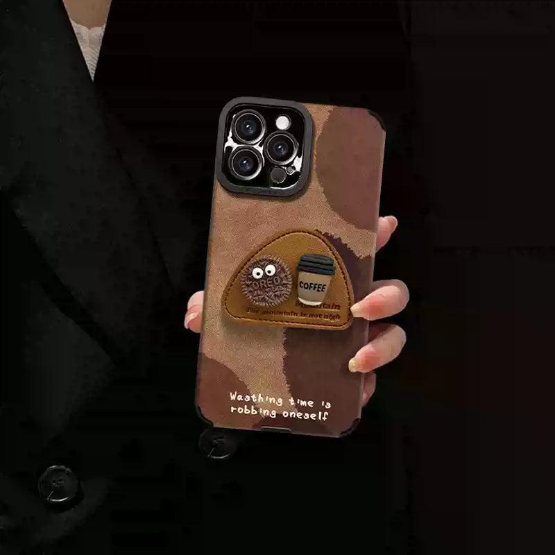 Coffee Time Strap Case İphone