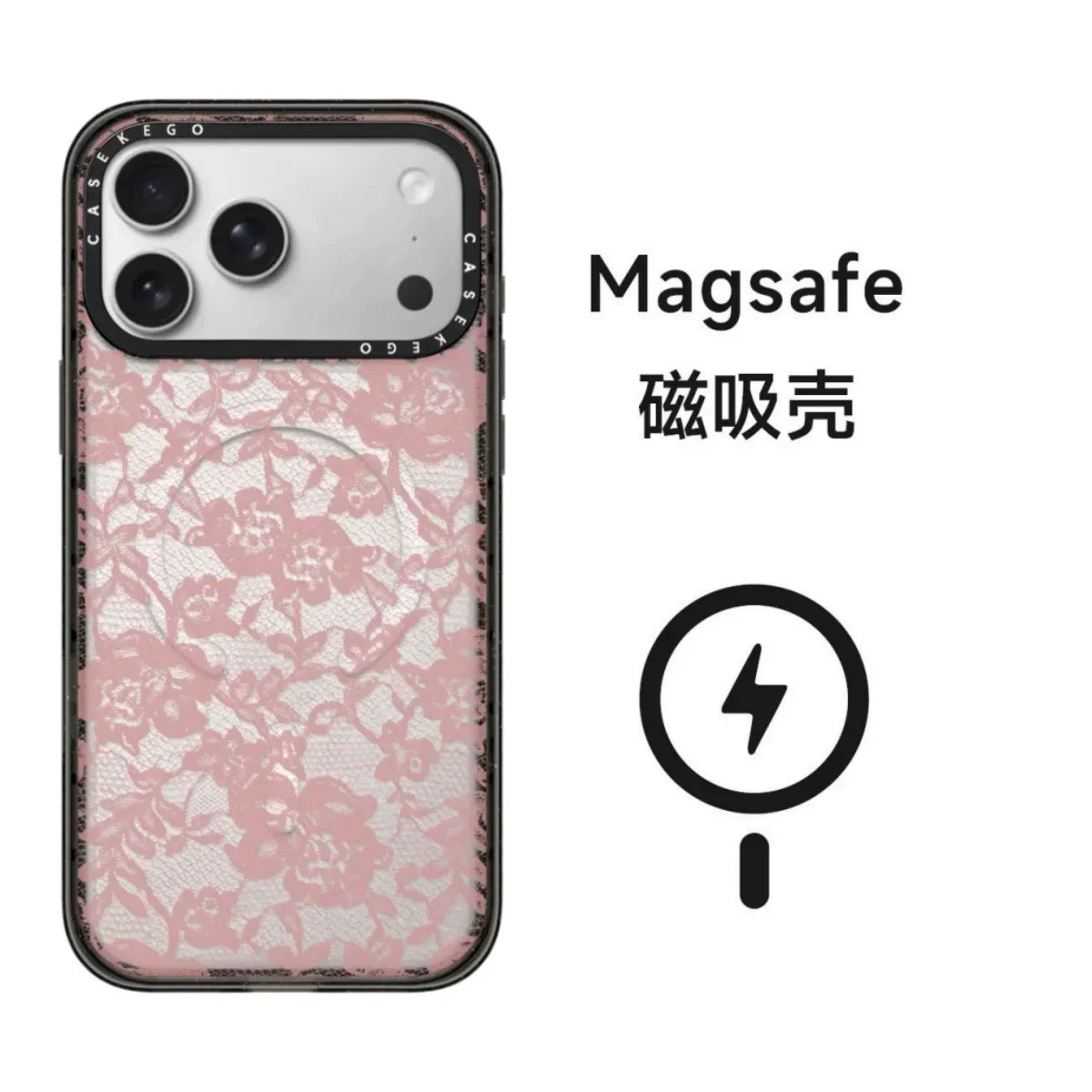 Dantel Desenli  iPhone Kılıfı – Telefon Rengini Gösteren Tasarım