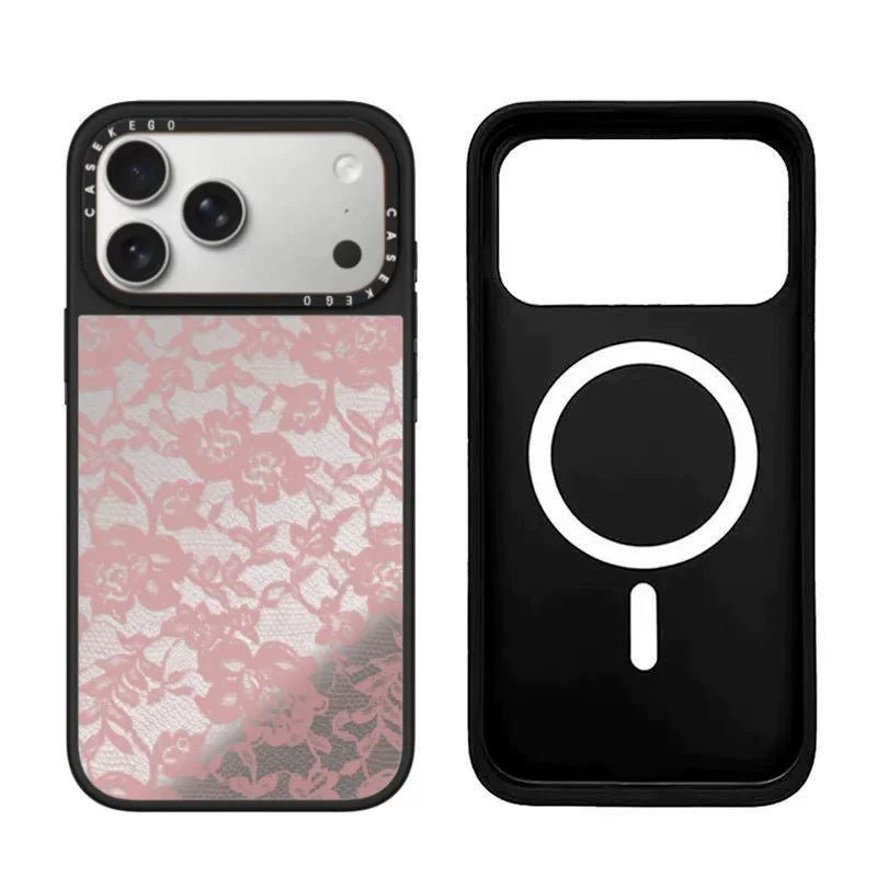 Dantel Desenli  iPhone Kılıfı – Telefon Rengini Gösteren Tasarım
