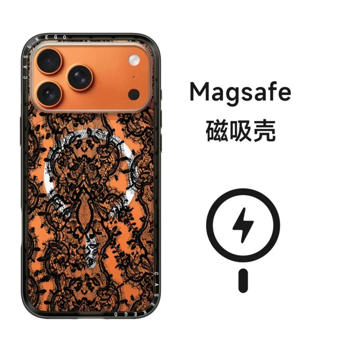 Dantel Desenli  iPhone Kılıfı – Telefon Rengini Gösteren Tasarım