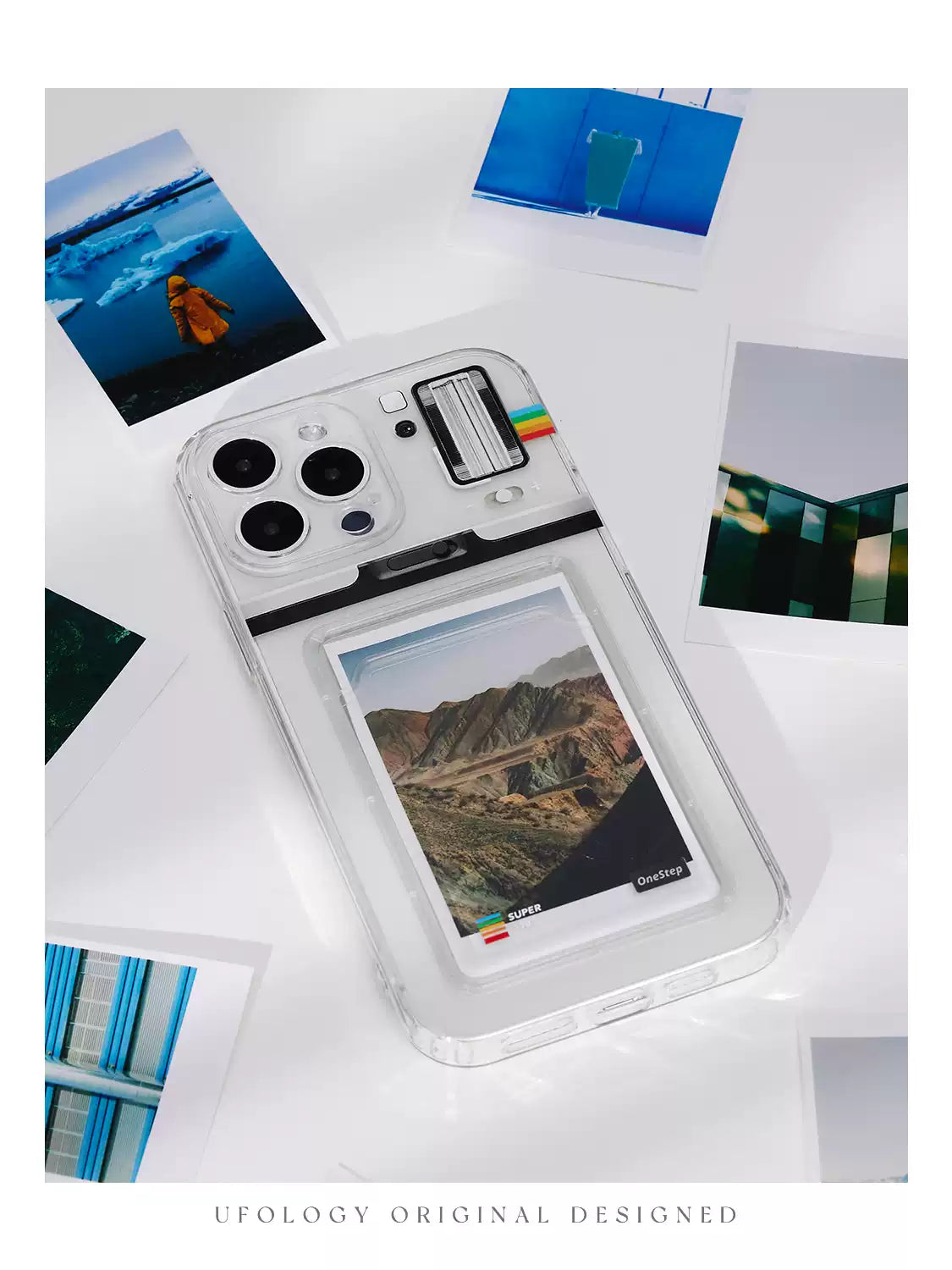 Ufology Şeffaf Fotoğraf Kartı Tutuculu iPhone Kılıfı