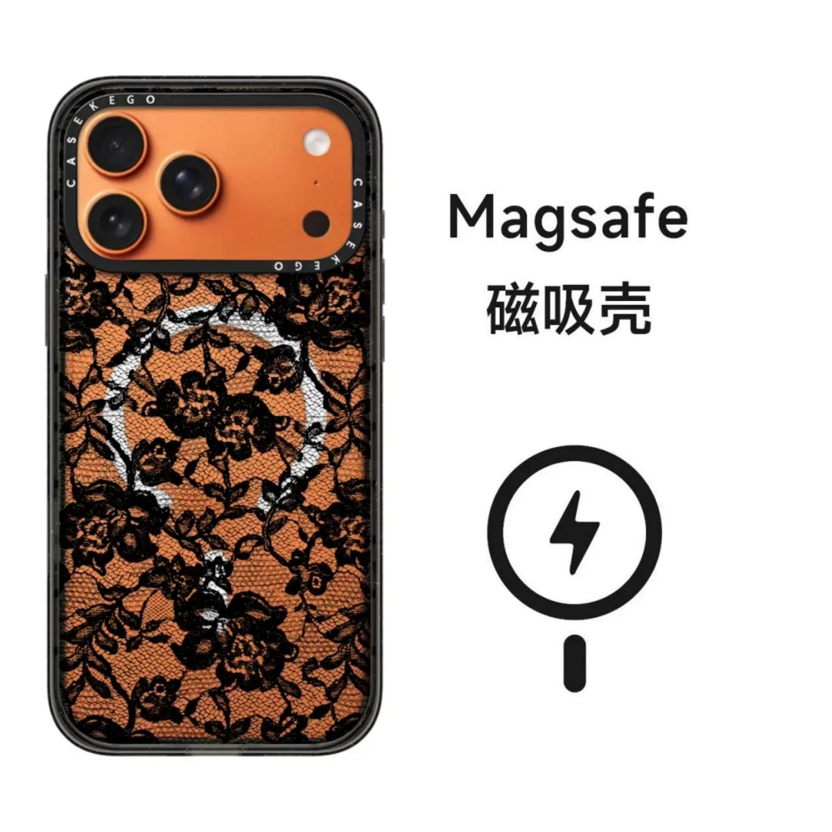 Dantel Desenli  iPhone Kılıfı – Telefon Rengini Gösteren Tasarım