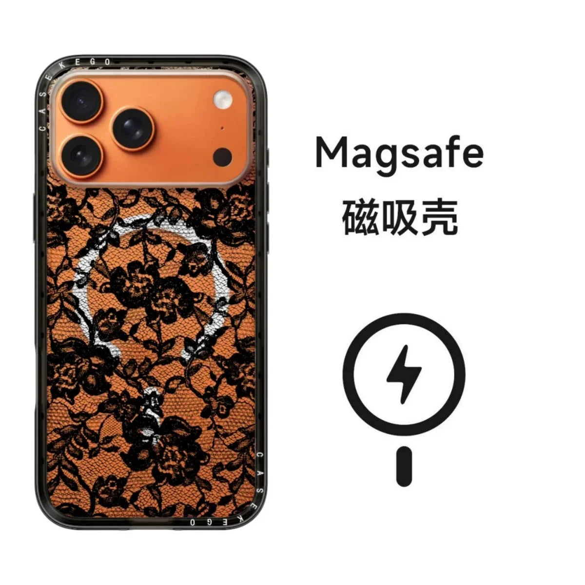 Dantel Desenli  iPhone Kılıfı – Telefon Rengini Gösteren Tasarım