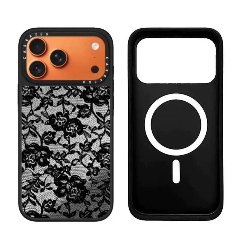 Dantel Desenli  iPhone Kılıfı – Telefon Rengini Gösteren Tasarım