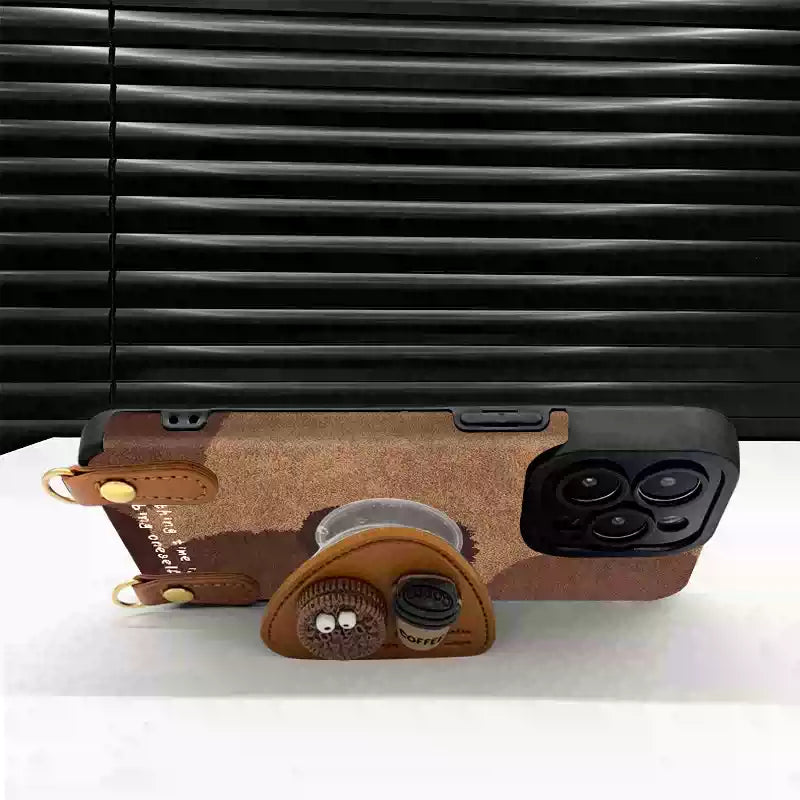 Coffee Time Strap Case İphone
