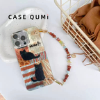 Colorful Cat-themed Beaded Strap iPhone Case