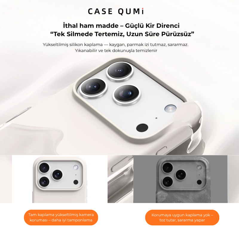 CloudSoft Büyük Gözenekli Magsafe Silikon iPhone Kılıfı