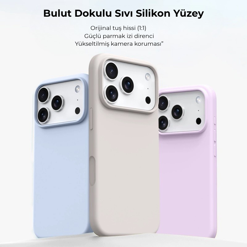 CloudSoft Büyük Gözenekli Magsafe Silikon iPhone Kılıfı