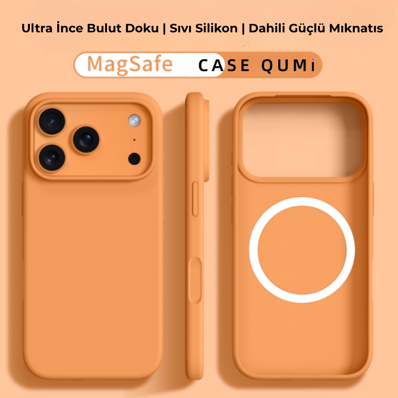 CloudSoft Büyük Gözenekli Magsafe Silikon iPhone Kılıfı