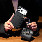 Şık Deri iPhone Kılıfı ve Mini El Çantası Aksesuarı