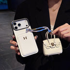 Şık Deri iPhone Kılıfı ve Mini El Çantası Aksesuarı